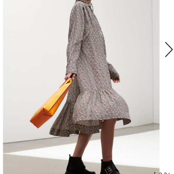 Ganni Dresses & Skirts - Ganni relaxed midi dress moonlight mauve